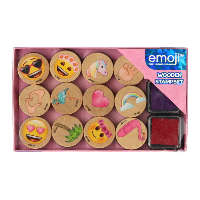 Afbeelding laden in galerijviewer, emoji houten stempelset
