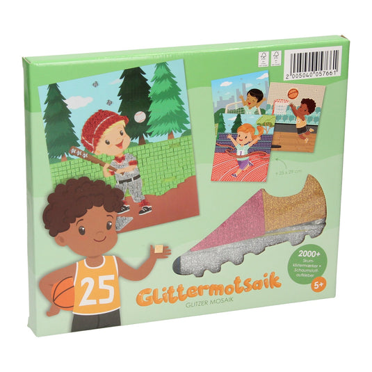 Mozaiek glitter knutselset sport