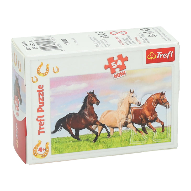 Afbeelding laden in galerijviewer, Mini puzzel paarden, 54st.
