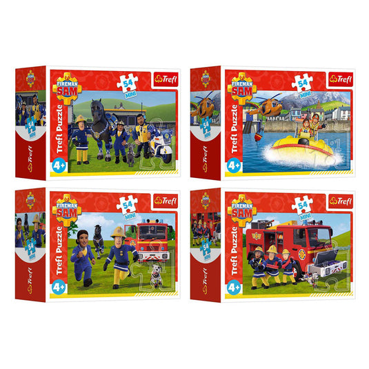 Brandweerman sam mini puzzel - 54st.