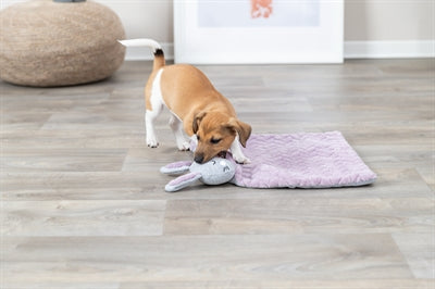 Afbeelding laden in galerijviewer, Trixie Puppy deken haas lila lichtgrijs
