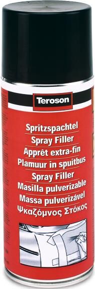 Teroson spuitplamuur, poriënvrij spuiten op ruwe oppervlakken. teros.spray filler400ml spruehdose