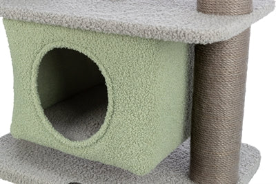 Afbeelding laden in galerijviewer, Trixie Kitten krabpaal lunito grijs mintgroen

