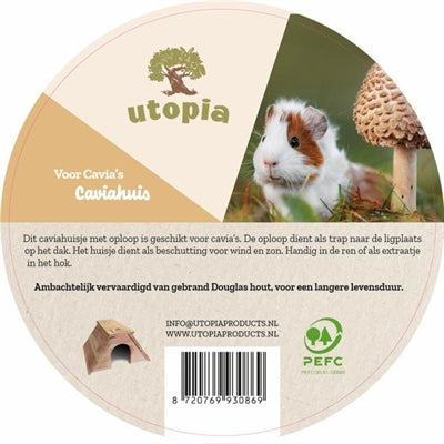 Afbeelding laden in galerijviewer, Utopia Caviahuis schuin dak gebrand douglas hout
