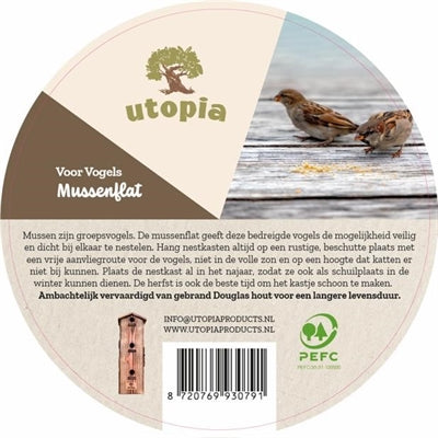 Afbeelding laden in galerijviewer, Utopia Mussenflat gebrand douglas hout

