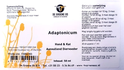 Afbeelding laden in galerijviewer, De groene os Adaptonicum hond kat
