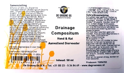Afbeelding laden in galerijviewer, De groene os Drainage compositum hond kat
