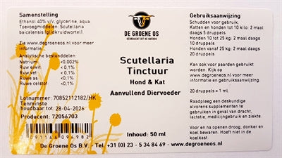 Afbeelding laden in galerijviewer, De groene os Scutellaria tinctuur hond kat
