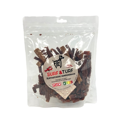 Afbeelding laden in galerijviewer, Freds Surf turf blaftastische hondensnack
