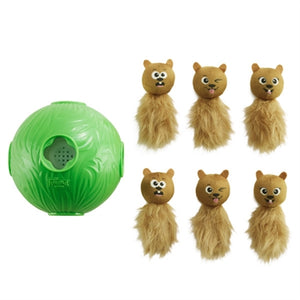 Outward hound nina ottosson dog snuffle n' treat bal groen