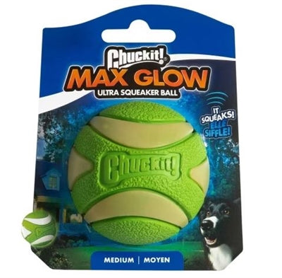 Afbeelding laden in galerijviewer, Chuckit max glow ultra squeekerbal groen
