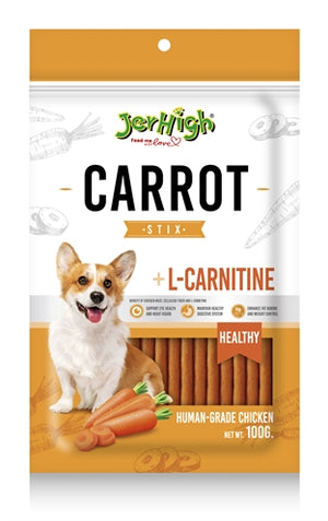Jerhigh Jerhigh carrot stix met kip en l-carnitine