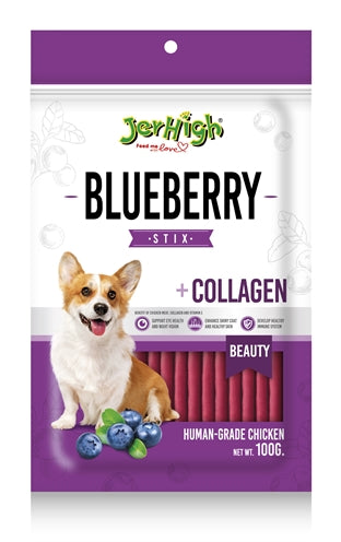 Jerhigh Jerhigh blueberry stix met kip en collageen