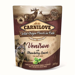 Carnilove dog pouch hert aardbeienblad