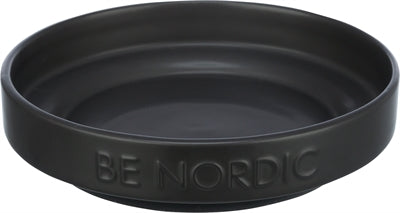 Afbeelding laden in galerijviewer, Trixie be nordic voerbak kat keramiek rubber zwart
