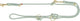 Trixie soft rope hondenriem verstelbaar saliegroen mint