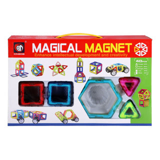 Afbeelding laden in galerijviewer, Science magnetische tegels diverse vormen 40 delig 5,5 cm
