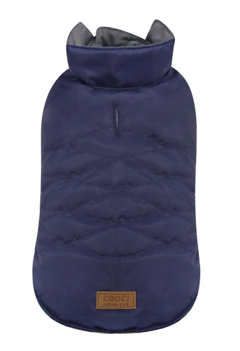 Afbeelding laden in galerijviewer, Croci hondenjas eco glam gerecycled blauw
