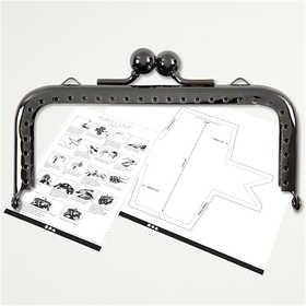 Afbeelding laden in galerijviewer, Https: www.cchobby.nl portemonnee-gesp-kit-afm-10-cm-donker-metallic-grijs-1-stuk
