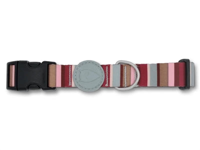 Afbeelding laden in galerijviewer, Morso halsband hond gerecycled skyline rood roze
