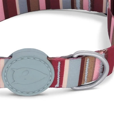 Afbeelding laden in galerijviewer, Morso halsband hond gerecycled skyline rood roze
