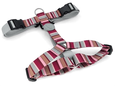 Afbeelding laden in galerijviewer, Morso hondentuig h-tuig gerecycled skyline rood roze
