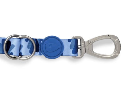 Afbeelding laden in galerijviewer, Morso hondenriem verstelbaar gerecycled splash blauw
