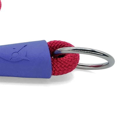 Afbeelding laden in galerijviewer, Morso half slip halsband hond regular rope gerecycled red velvet rood
