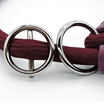 Afbeelding laden in galerijviewer, Morso half slip halsband hond soft rope gerecycled plum paars
