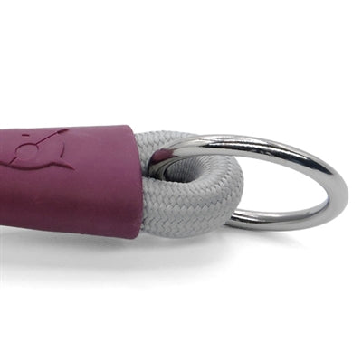 Afbeelding laden in galerijviewer, Morso half slip halsband hond soft rope gerecycled grey grijs
