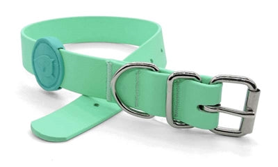 Afbeelding laden in galerijviewer, Morso halsband hond waterproof gerecycled carribean green groen
