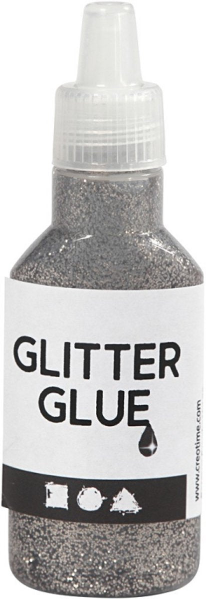 Afbeelding laden in galerijviewer, Creativ company glitterlijm zilver, 25ml
