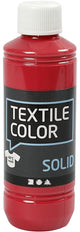 Creativ company textile color dekkende textielverf - rood, 250ml