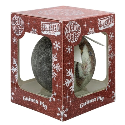 Afbeelding laden in galerijviewer, Plenty gifts Kerstbal frosted cavia zilver
