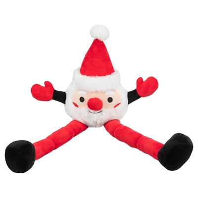 Afbeelding laden in galerijviewer, Trixie Xmas kerstman met lange benen pluche
