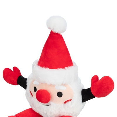 Afbeelding laden in galerijviewer, Trixie Xmas kerstman met lange benen pluche
