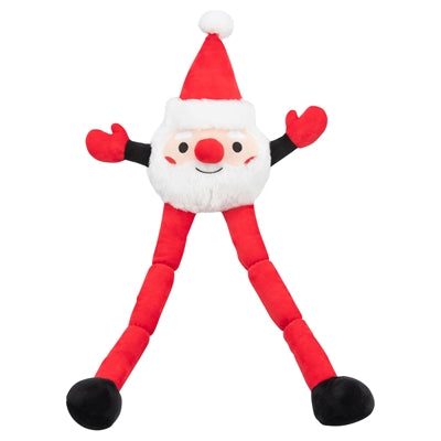 Afbeelding laden in galerijviewer, Trixie Xmas kerstman met lange benen pluche
