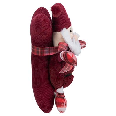 Afbeelding laden in galerijviewer, Trixie Xmas giftset bot met kerstman pluche stof
