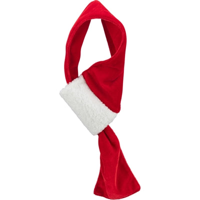 Afbeelding laden in galerijviewer, Trixie Xmas sjaal fluweellook rood wit
