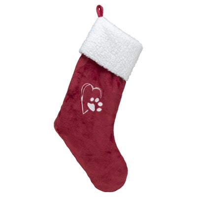 Afbeelding laden in galerijviewer, Trixie Xmas kerstsok pluche rood wit
