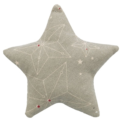 Afbeelding laden in galerijviewer, Trixie Xmas speelkussen ster met catnip katoen beige
