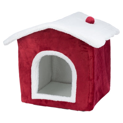 Afbeelding laden in galerijviewer, Trixie kattenmand huis rood wit
