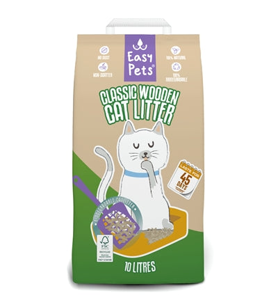 Afbeelding laden in galerijviewer, Easypets biodegradable classic houtkorrels kattenbakvulling
