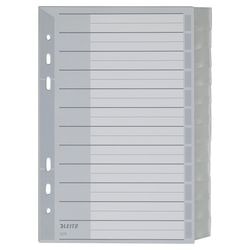 Blanco tabbladen leitz 1275 grijs pp (polypropeen)