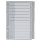 Blanco tabbladen leitz 1275 grijs pp (polypropeen)