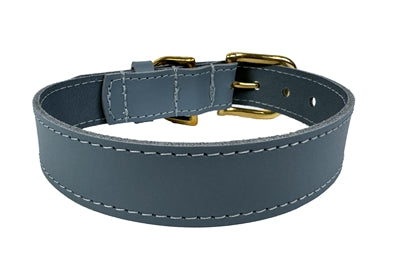 Afbeelding laden in galerijviewer, Sazzz Halsband hond braveheart leer lichtblauw
