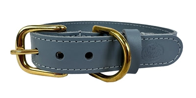 Afbeelding laden in galerijviewer, Sazzz Halsband hond braveheart leer lichtblauw
