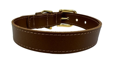 Afbeelding laden in galerijviewer, Sazzz Halsband hond braveheart leer zadel bruin
