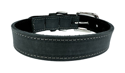 Afbeelding laden in galerijviewer, Sazzz Halsband hond nomad vintage leer antraciet
