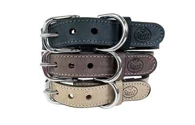 Afbeelding laden in galerijviewer, Sazzz Halsband hond nomad vintage leer antraciet
